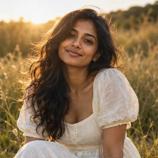 Fictional AI Golden hour style example